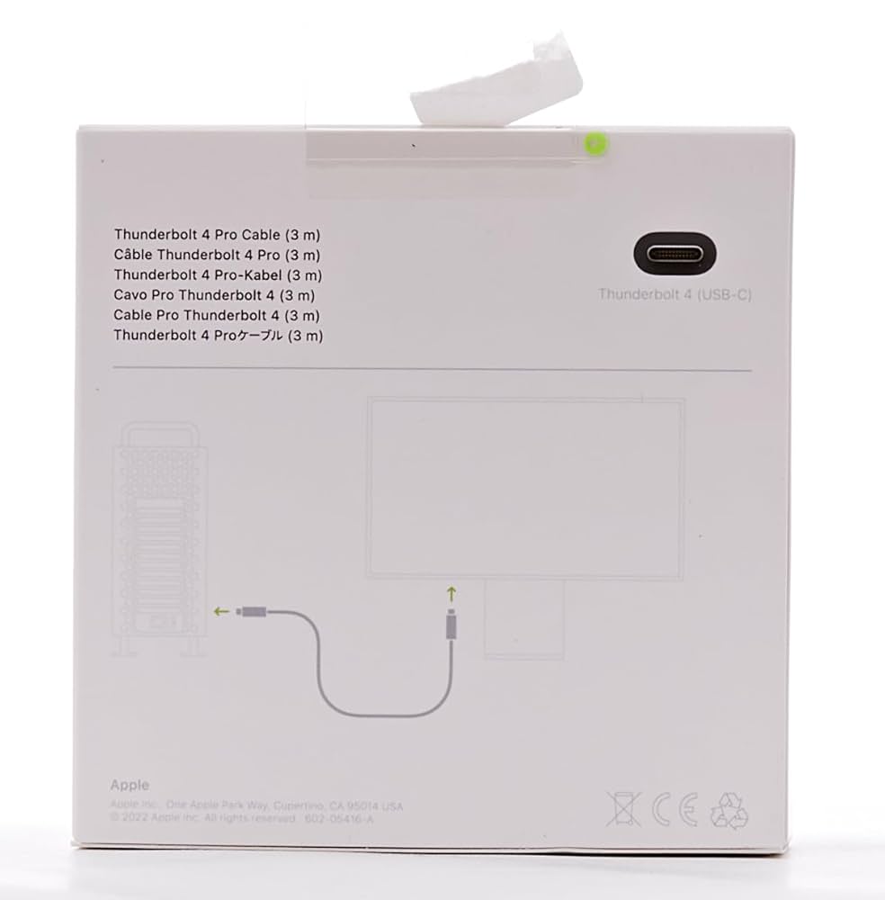 [新品未開封]Apple Thunderbolt 4 Pro Cable 3m 新未開封✴︎Apple純正品】Thunderbolt 4 Proケーブル（3m
